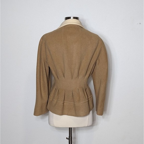 Vintage 50s Mongolian Camel Hair Tailored Jacket - Picture 15 of 16
